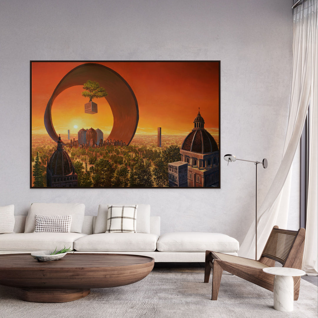 Sunset Near The City Of The Ring