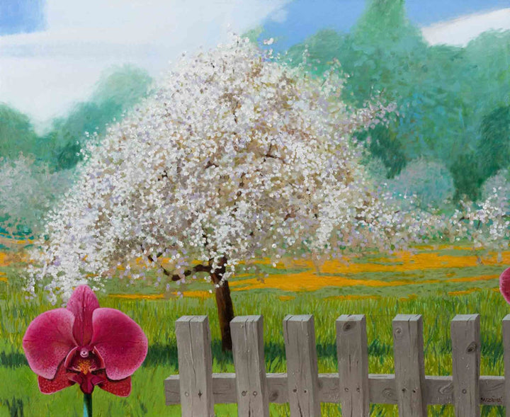 Apple Tree and Orchid