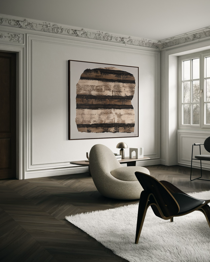 Modern living room with stylish furniture and decor