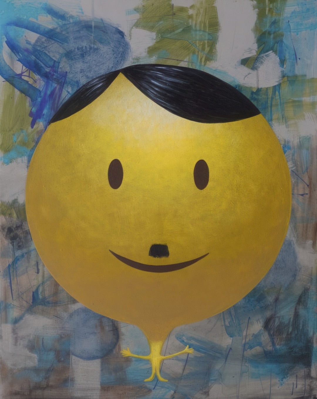 Vitruvian Führer” by Lithuanian surrealist Andrius Miezis reinterprets the concept of perfection and power through satire. The bright yellow balloon figure, both humorous and unsettling, embodies the artist’s bold commentary on ego and human absurdity. Available exclusively at Giclée Makers as a museum-quality giclée print on archival canvas or fine art paper.